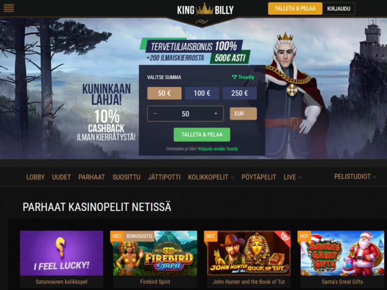 kingbilly landing page